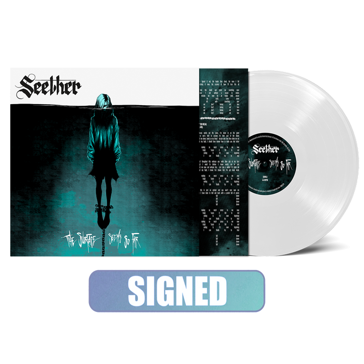 Seether Signed The Surface Seems So Far White Vinyl Concord Records 5663